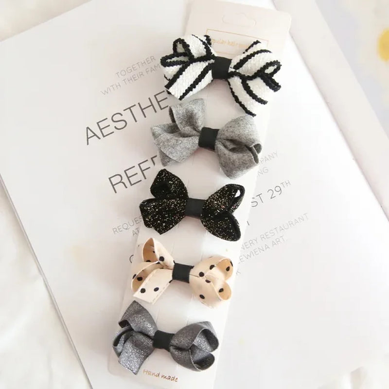 10/5Pcs Bowknot Baby Girl Hairpins Cute Floral Plaid Dot Children Hair Clips Baby Hairpin Kids Barrettes Baby Hair Accessories