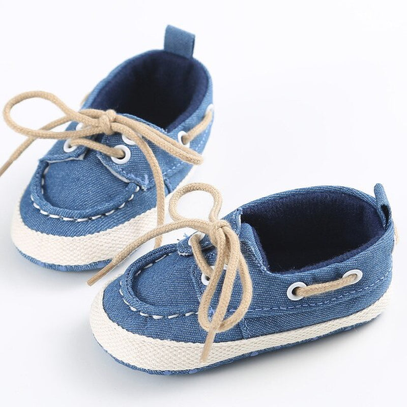 Baby Shoes Boy Girl Newborn Soft Soles Canvas Crib Soft Sole Shoe Sneakers 0-18M