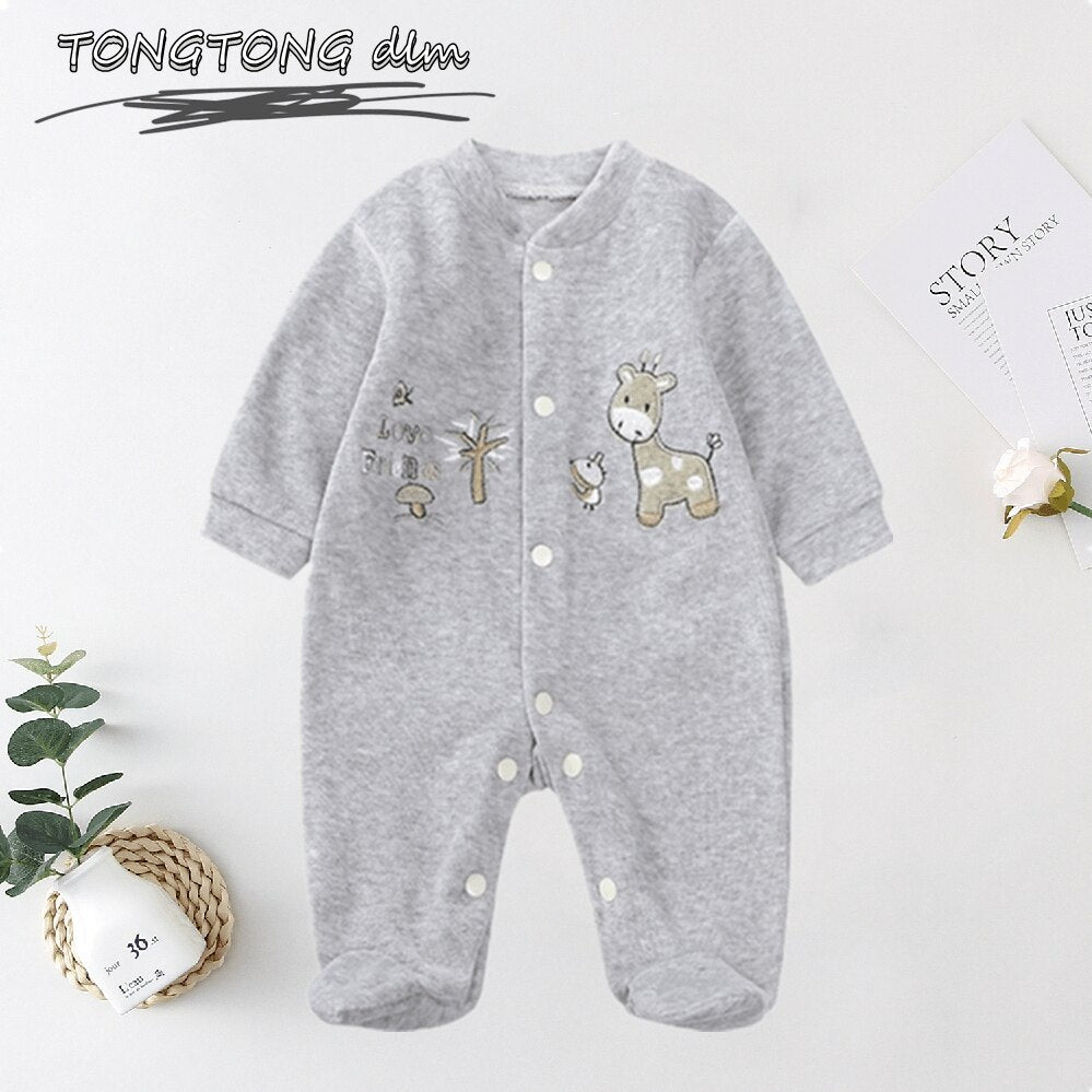 Infant Newborn Baby Cute Clothes Sets Girls Boys Winter Warm Harem Pants Waffle Ribbed Solid Unisex Bodysuits+Elastic Pants