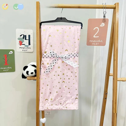 Newborn Baby Blanket Thick Warm Thermal Flannel Fleece Quilts Infant Bebe Cotton Fox Lion Swaddle Envelope Receiving Blankets