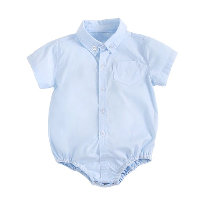 Cotton Baby Boys Bodysuits Fashion Newborn Clothes for Baby Boy Short Sleeve Summer Baby Clothing Plaid