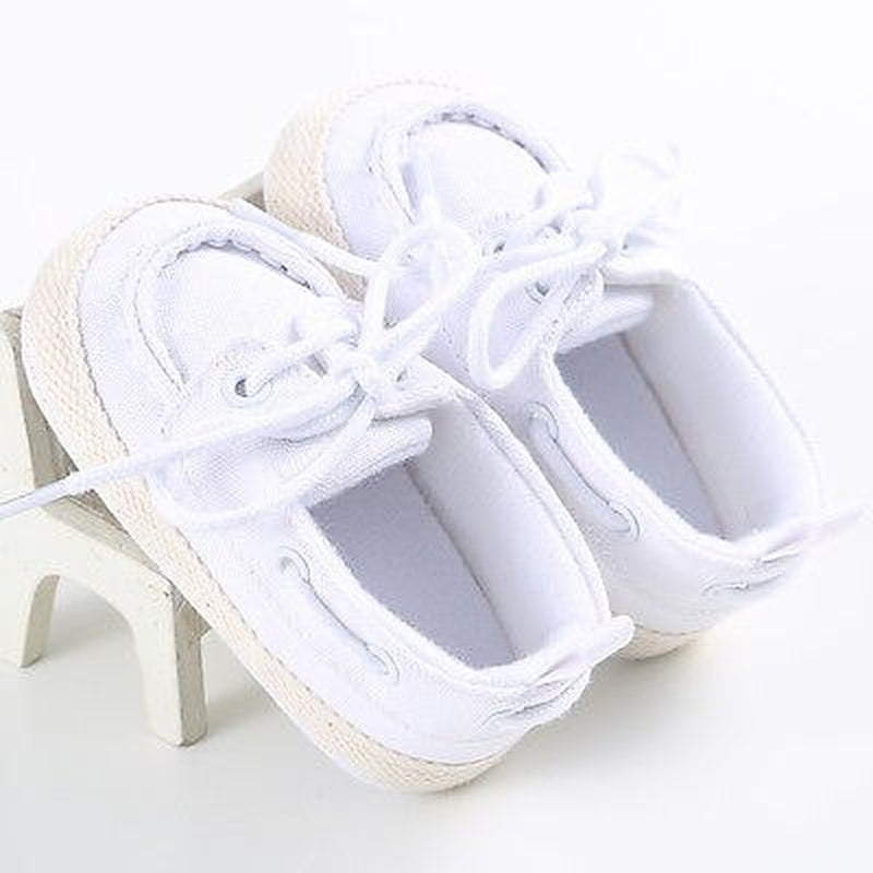 Baby Shoes Boy Girl Newborn Soft Soles Canvas Crib Soft Sole Shoe Sneakers 0-18M